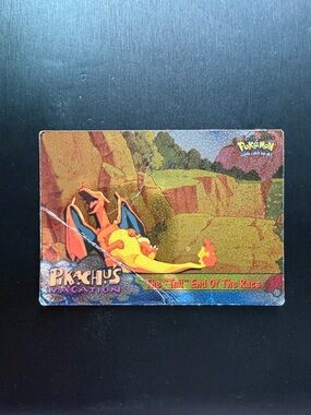 Topps Pokémon Charizard Card Pikachu's Vacation Movie Orange Yellow Size OS